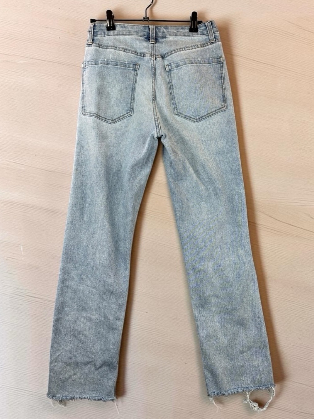 Wild Fable Light Blue High Rise Straight-Leg Ripped Jeans - Picture 2 of 8